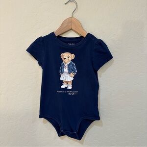 Polo Ralph Lauren Bear girls top onesie